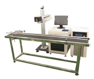 Chine Chaîne de production machine d'inscription de laser de fibre pour le laiton, matériaux de cuivre fournisseur